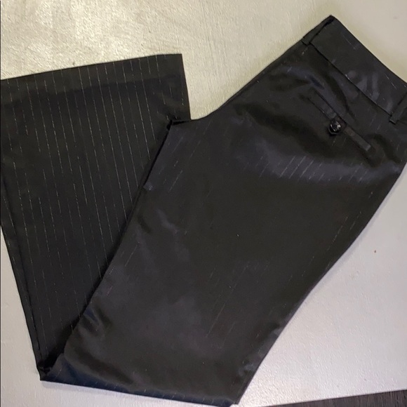 Silk Black/Silver Pinstripe Pant - Picture 3 of 5